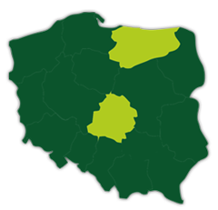 mapa - zasięg działalności